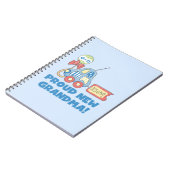 誇りを持ったおばあちゃん男の子のプレゼント ノートブック (左側)