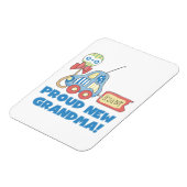 誇りを持ったおばあちゃん男の子のプレゼント マグネット (左側)