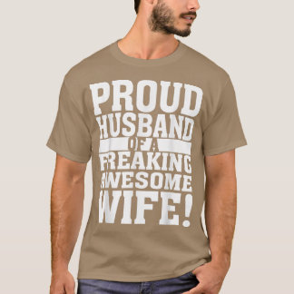 誇りを持ったおもしろい夫素晴らし夫 Tシャツ