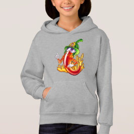 誇りを持ったおもしろいChili On Fire 与え Thumbの消防士