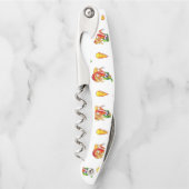 誇りを持ったおもしろいChili On Fire 与え Thumbの消防士 ソムリエナイフ (正面)