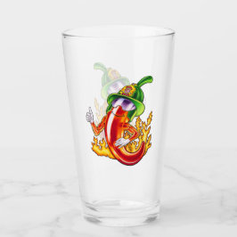 誇りを持ったおもしろいChili On Fire 与え Thumbの消防士 タンブラーグラス