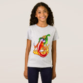 誇りを持ったおもしろいChili On Fire 与え Thumbの消防士 Tシャツ (正面フル)