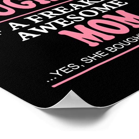 誇りを持ったお母さんの素晴らし娘 ポスター (角)