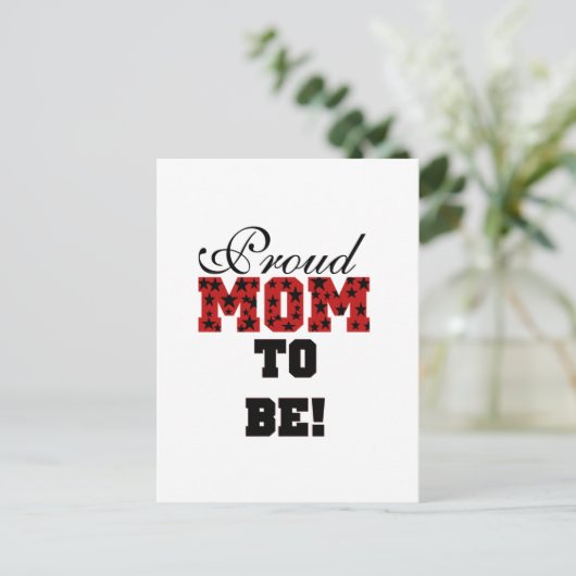 誇りを持ったお母さんTシャツとプレゼント ポストカード (スタンド正面)