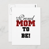 誇りを持ったお母さんTシャツとプレゼント ポストカード (正面/裏面)