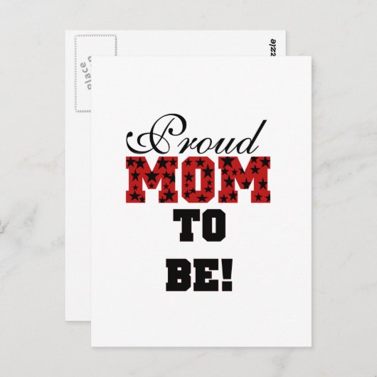 誇りを持ったお母さんTシャツとプレゼント ポストカード (正面/裏面)