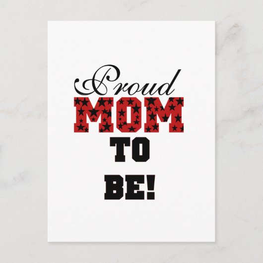 誇りを持ったお母さんTシャツとプレゼント ポストカード (正面)