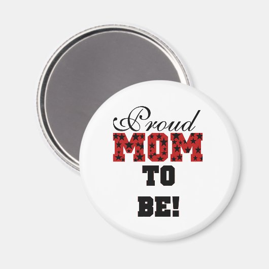 誇りを持ったお母さんTシャツとプレゼント マグネット (正面/裏面)