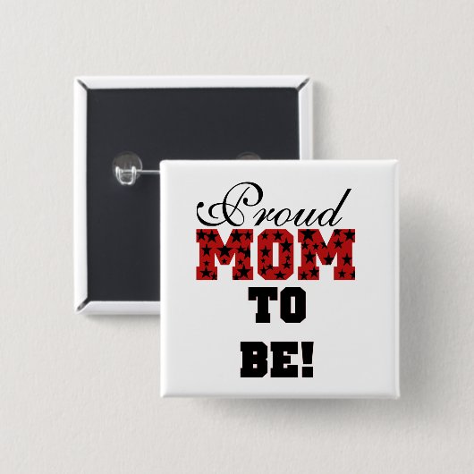 誇りを持ったお母さんTシャツとプレゼント 缶バッジ (正面&裏面)