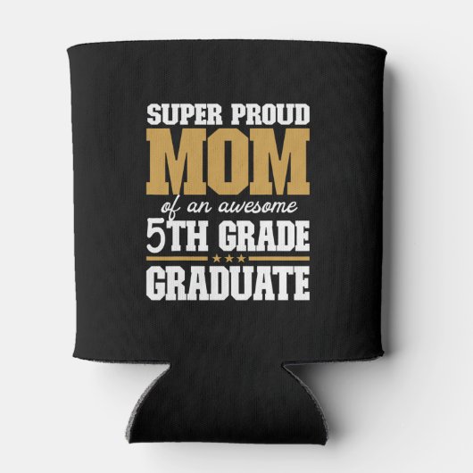 誇りを持ったすごい卒業素晴らし5年生の母2 缶クーラー (裏面)