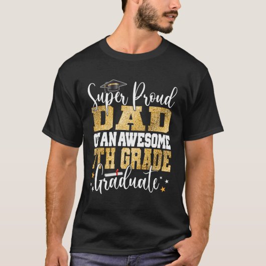 誇りを持ったすごい2年素晴らし生第7学年のパパ Tシャツ (正面)