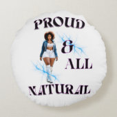 誇りを持ったすべて自然 ラウンドクッション (裏面)