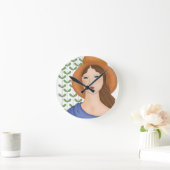 誇りを持ったすオーガニックる ラウンド壁時計 (ホーム)