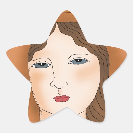 誇りを持ったすオーガニックる 星シール (正面)