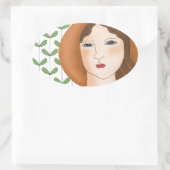 誇りを持ったすオーガニックる 楕円形シール (バッグ)