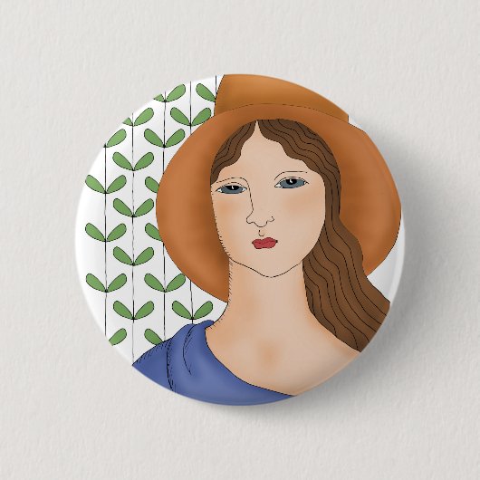 誇りを持ったすオーガニックる 缶バッジ (正面)