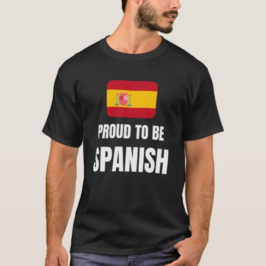 誇りを持ったすスペインのる Tシャツ (正面)