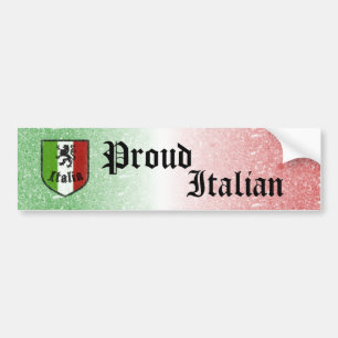 誇りを持ったでイタリアンなバンパーステッカー バンパーステッカー