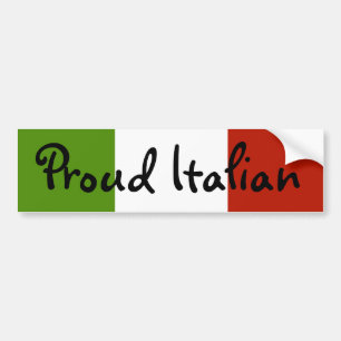 誇りを持ったでイタリアンなバンパーステッカー バンパーステッカー