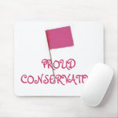 誇りを持ったで保守的なピンク マウスパッド (マウス)