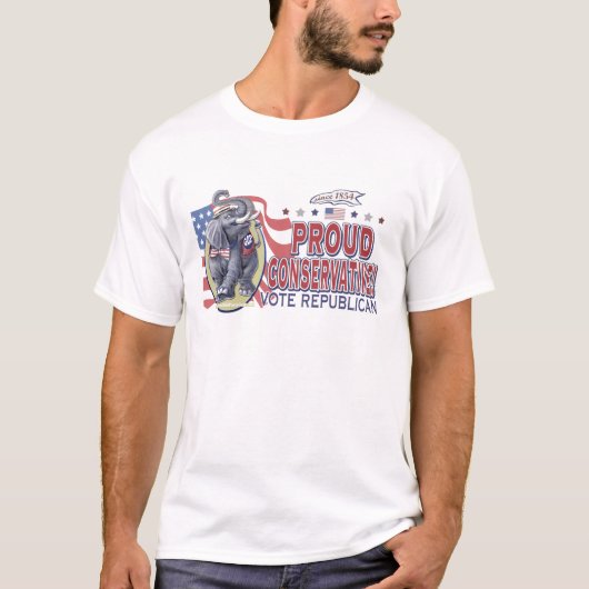 誇りを持ったで保守的なワイシャツ Tシャツ (正面)
