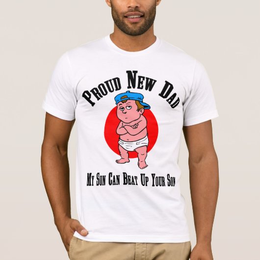 誇りを持ったで新しいパパのTシャツ Tシャツ (正面)