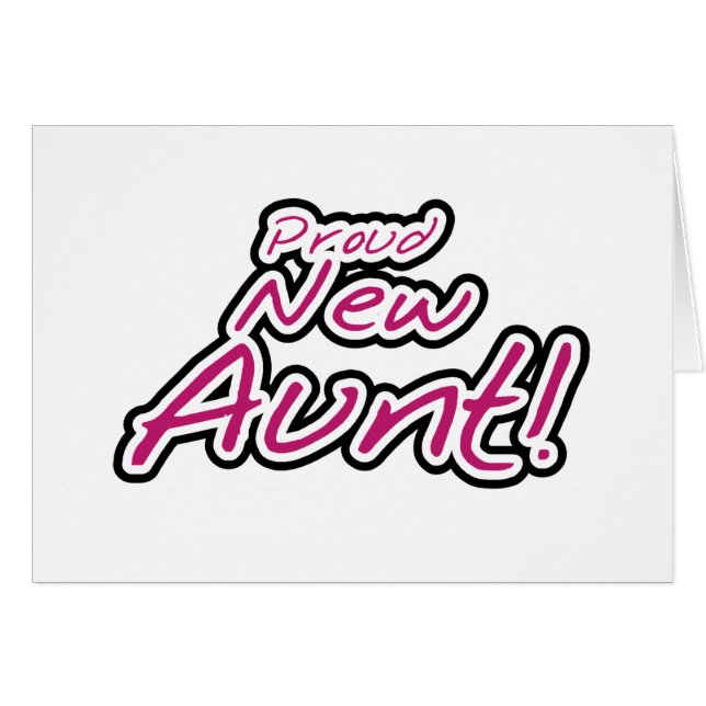 誇りを持ったで新しい叔母さんのTシャツおよびギフト (正面横)