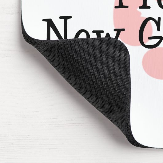 誇りを持ったで新しい祖母の女の赤ちゃんの足跡 マウスパッド (コーナー)