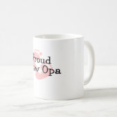 誇りを持ったで新しいOpaの女の赤ちゃんの足跡 コーヒーマグカップ (正面右)