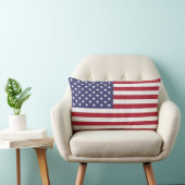 誇りを持ったで、愛国心が強い米国の旗のLumbarの枕 ランバークッション (椅子)