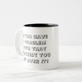 誇りを持ったなお母さんのtatooの娘の単語の芸術のマグ ツートーンマグカップ (正面左)