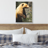 誇りを持ったなくま キャンバスプリント (インサイチュ (寝室))