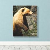 誇りを持ったなくま キャンバスプリント (インサイチュ (ウッドフロア))