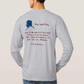 誇りを持ったなアラスカ Tシャツ (裏面)