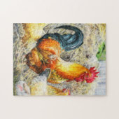 誇りを持ったなオンドリ ジグソーパズル (横)