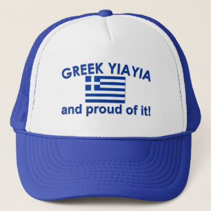 誇りを持ったなギリシャ語Yia Yia キャップ