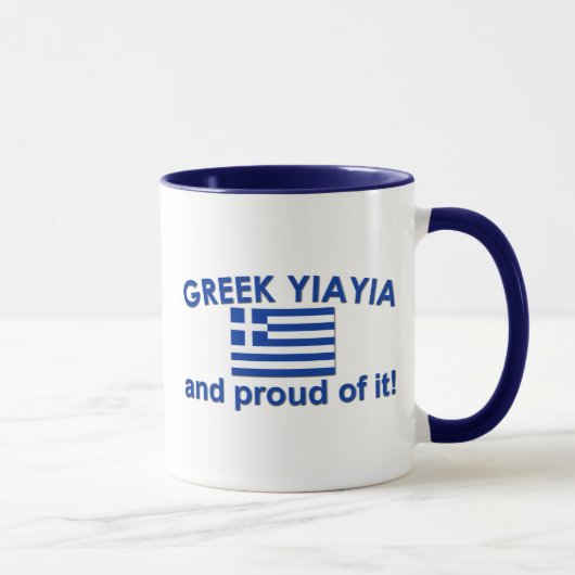 誇りを持ったなギリシャ語Yia Yia マグカップ (右)