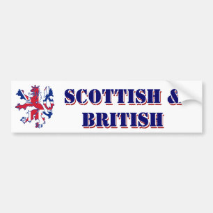 誇りを持ったなスコットランドおよびイギリス バンパーステッカー
