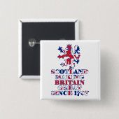 誇りを持ったなスコットランドおよびイギリス 缶バッジ (正面&裏面)