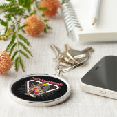 誇りを持ったなネイティブアメリカン キーホルダー (側面)