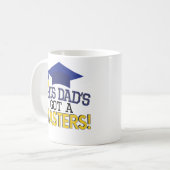 誇りを持ったなパパの修士号の卒業のコーヒー・マグMBA コーヒーマグカップ (正面左)