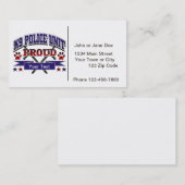 誇りを持ったなパーソナライズなK9単位 名刺 (正面/裏面)