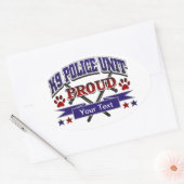 誇りを持ったなパーソナライズなK9単位 楕円形シール (封筒)