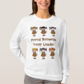 誇りを持ったなブラウニーの軍隊のリーダーのブラウニーの列 Tシャツ (正面)