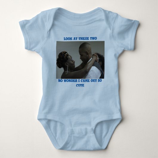 誇りを持ったなベビージャンパー ベビーボディスーツ (正面)