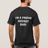 誇りを持ったなホッケーのパパのTシャツ Tシャツ (裏面)