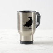 誇りを持ったなワタリガラス トラベルマグ (正面右)