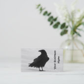 誇りを持ったなワタリガラス 名刺 (スタンド正面)