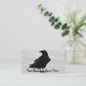 誇りを持ったなワタリガラス 名刺 (スタンド正面)